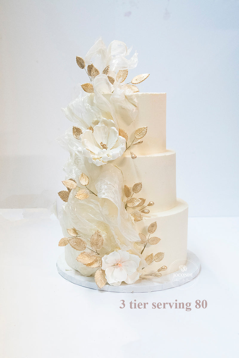 Modern Translucence Wedding Cake – Joconde Cakes & Sweets